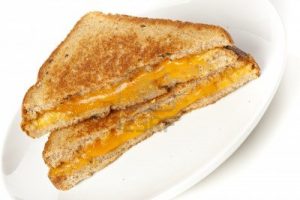 Grilled Cheddar Cheese on whole wheat