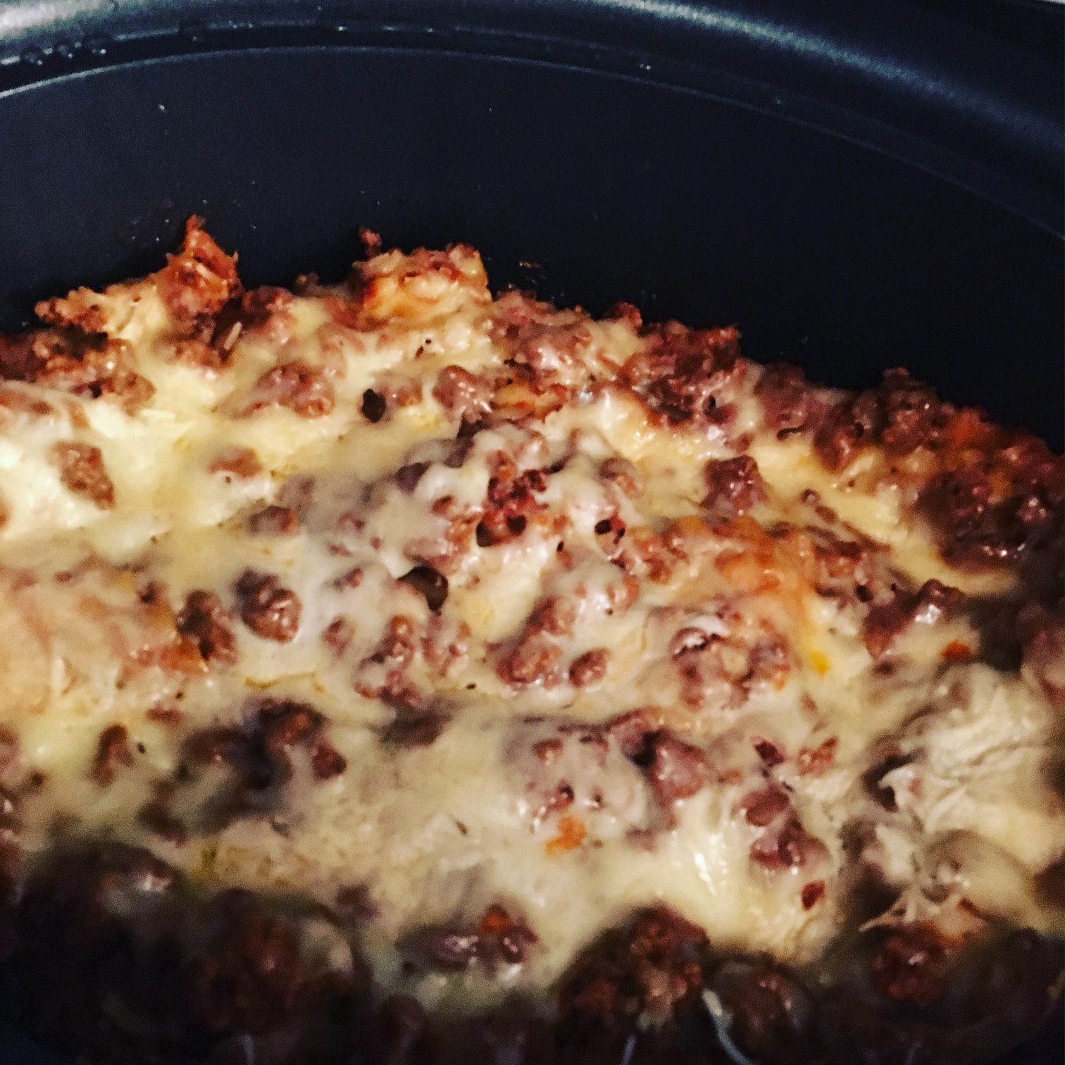 Easy Slow Cooker Meat Lasagna - Telling My Story